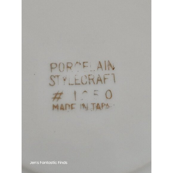 Porcelain Stylecraft #1650 Decorative Plate With Victorian Couple & Gold Trim Ma - Picture 4 of 13